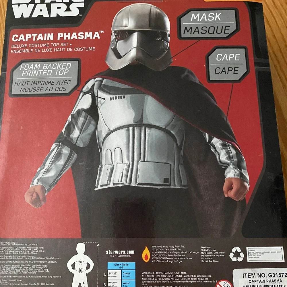 star Wars captain phasma halloween dress up costume